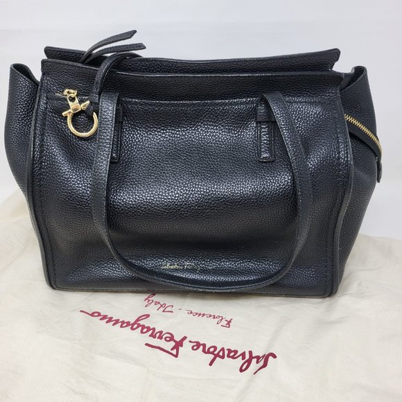 Salvatore Ferragamo Black Leather Satchel - Picture 3 of 15